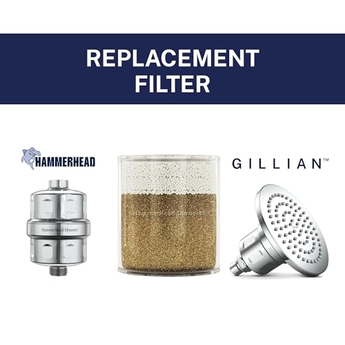 HammerHead Showers Solid Metal Shower Head Filter Replacement Cartridge High Output KDF Shower Filter Targets Chlorine and Heavy Metals 1 Pack - Image 3