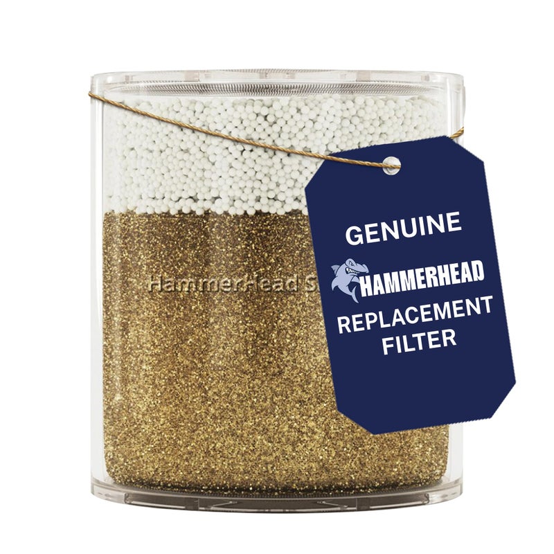 HammerHead Showers Solid Metal Shower Head Filter Replacement Cartridge High Output KDF Shower Filter Targets Chlorine and Heavy Metals 1 Pack - Image 2
