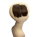 AYunhe 2Pcs Clip in Human Hair Extensions Short Thick Straight Hairpieces Adding Extra Hair Volume 4" For Thinning Hair Women and Men (1B) - Image 2