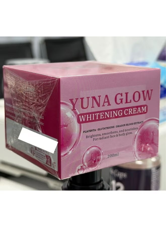 Bmrs Yuna Glow Whitening Cream for Face & Body, 200ml - Image 2