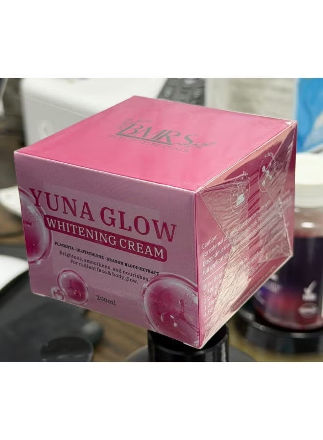 Bmrs Yuna Glow Whitening Cream for Face & Body, 200ml - Image 1