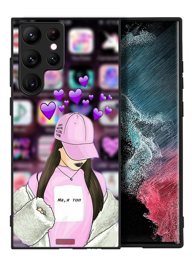 Tolwak Samsung Galaxy S22 Ultra 5G Protective Case Cover Anti Social Club - Image 2