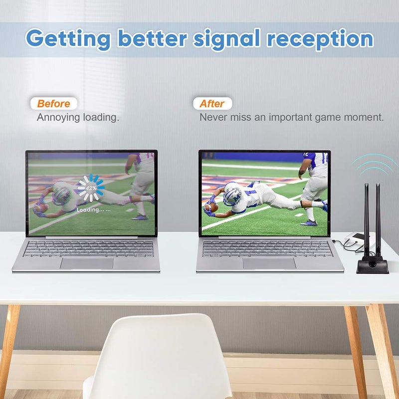 Bingfu 4G LTE Antenna 6dBi Magnetic Base MIMO TS9 Antenna Compatible with Verizon AT&T T-Mobile Sprint 4G LTE Mobile Hotspot MiFi Router Cellular Broadband Modem USB Modem Dongle Adapter - Image 3