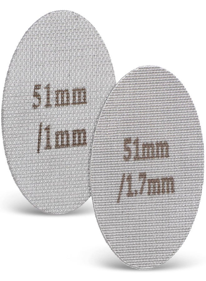 Molain 2 Pack 51mm Espresso Puck Screen, 1.7mm 1.0mm Thickness Metal Contact Screen for 52-54mm Portafilter Stainless Steel Filter Mesh Plate - Image 1