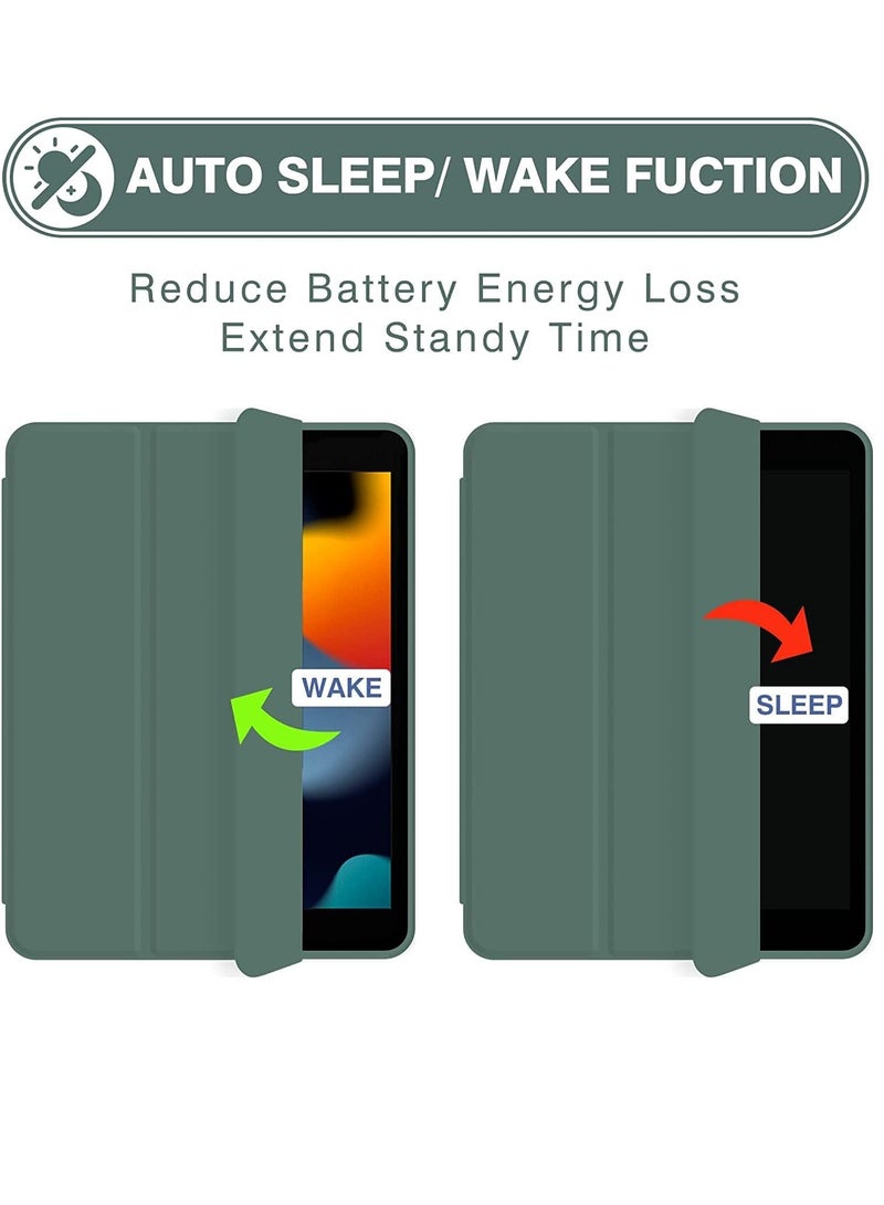 ELTRAZONE iPad 10.2 Case - Compatible with iPad 9th, 8th, and 7th Generation - Auto Wake & Sleep Cover with Pencil Holder (Green) - Image 2