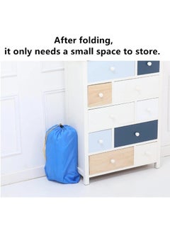Reelyo Foldable Double Layer Oxford Cloth Kids Ball Pit, Play Ball Pool with Storage Bag (Balls Not Included) Playpen for Baby Toddlers  Baby Ball Pool, Folding Portable Ball Pool, Double Oxford Cloth, Children's Outdoor Indoor Play Pool Blue  - Image 3