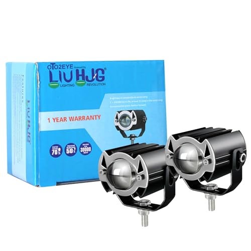 OTO2EYE Power By LIU HJG 1 YEAR WARRANTY 30W Yellow/White Motorcycle Mini Driving Fog Light 15000LM High/Low Beam Motorcycle Spot Light - Image 1