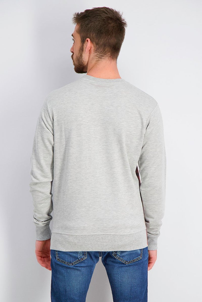 STAR WARS سويت شيرت جرافيك بأكمام طويلة للرجال من كايلو رين، رمادي - Image 3