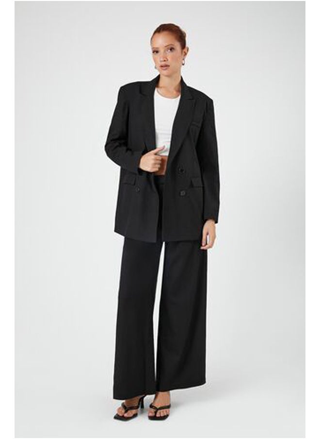 FOREVER 21 Double-Breasted Notched Blazer  - Image 4