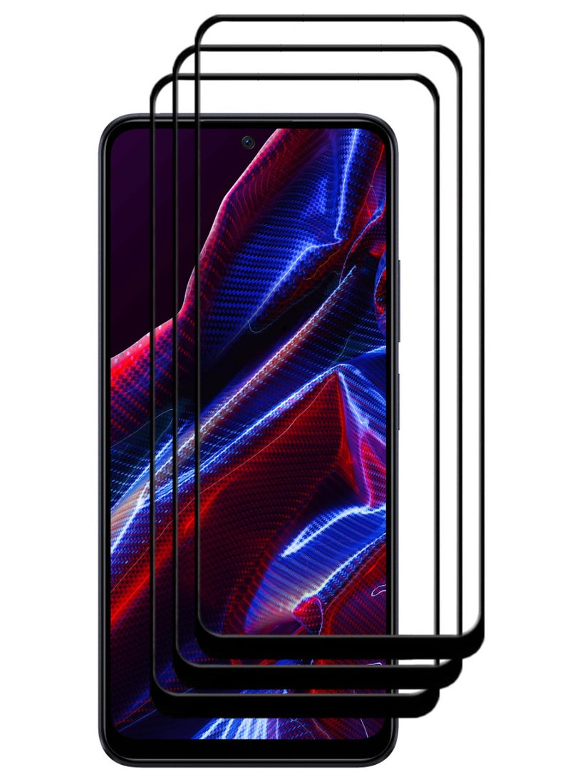 ACLIX 3 Pieces Antistatic ESD Dustproof Premium Quality High Definition Tempered Glass Screen Protector Designed For Xiaomi Poco X5 - Image 1