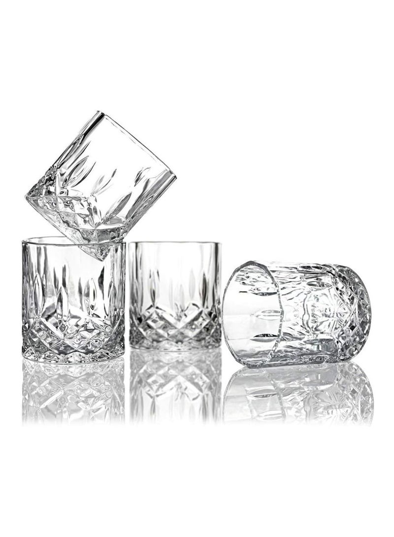 Vitacelli Italian Premium Old Fashioned Crystal  Glass Set 4, ( 225 ML ) - Image 5