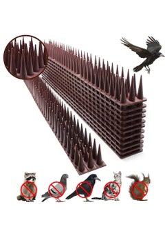 HomarKet Bird Spikes 24 Pack Bird Deterrent Spikes for Small Birds Pigeon Squirrel Crow Cats Bird Defender Spikes for Outside to Keep Birds Away Plastic Fence Spikes for Railing and Roof  - Image 2