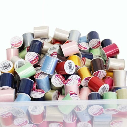 Allary 24 Pack Bulk Buy Allary 100% Polyester 200 Yds Sewing Threads (Assorted) - Image 4