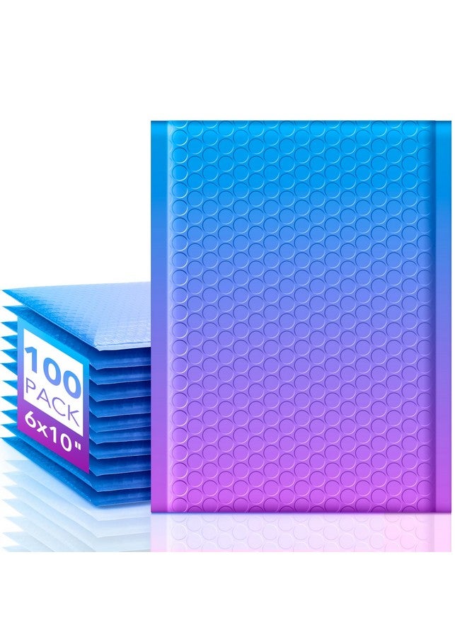 Fuxury Fuxury Cute Design Bubble Mailers 6x10" 100 Pack Opaque Padded Envelopes Self Seal Pattern Bubble Shipping Envelopes for Mailing Jewelry Makeup Cards #0 Thick Bubble Padded Mailer BluePurple - Image 1