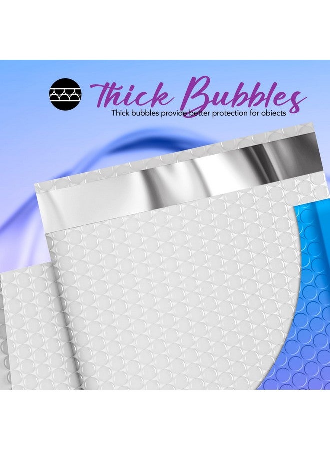 Fuxury Fuxury Cute Design Bubble Mailers 6x10" 100 Pack Opaque Padded Envelopes Self Seal Pattern Bubble Shipping Envelopes for Mailing Jewelry Makeup Cards #0 Thick Bubble Padded Mailer BluePurple - Image 3