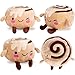 ArtCreativity Kawaii Cinnamon Roll Stuffed Animal 1 PC Cute Food Plushie 9 Inch Cinnamon Plush with Plush Fabric and Soft Filling Small Plushies for Kids Foods Stuffed Animals for Toddlers - Image 4
