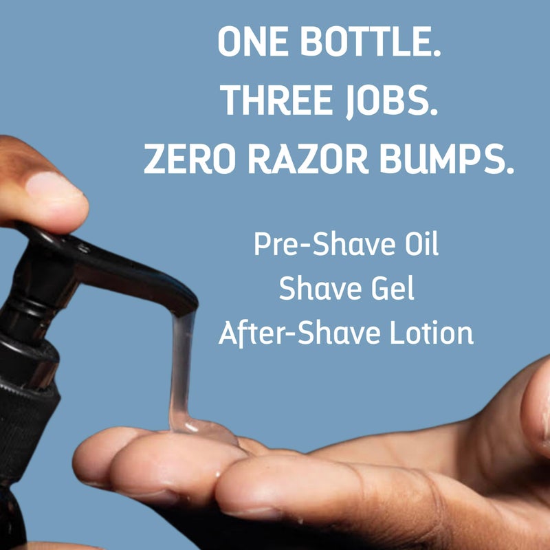 TCM 3N1 Men's Shave Glaze â€“ Pre-Shave, Shaving Gel & Aftershave â€“ Hydrating & Soothing Cruelty-Free Formula, for Comfort, Precision, and Easy Glide, 8 oz (Pack of 1) - Image 2