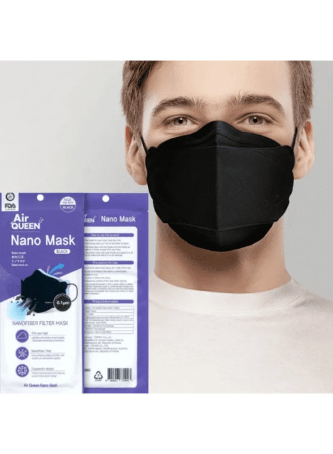 Air QUEEN Pack Of 5 Air Queen Nanofiber Filter face mask Korean Nano Face Mask - Image 4