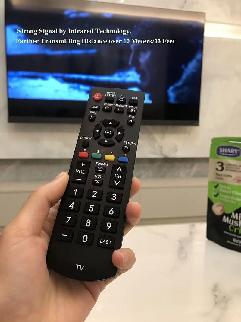 LOMCA Replacement Remote Control for Panasonic Viera Plasma Smart TV TC-P42X60 TC-39A400U TC-32A400U TC-L32XM6 TC-50A400U TC-P50X60 TH-65LRU60 - Image 4
