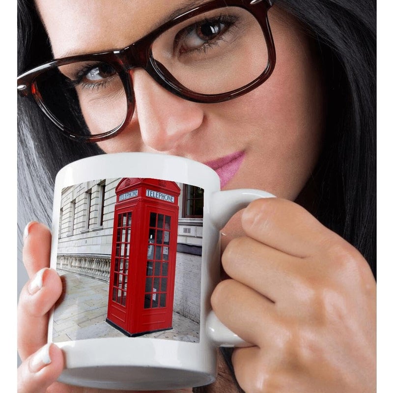 3dRose mug_56177_3 Londons Famous Red Phone Booths Magic Transforming Mug, 11-Ounce - Image 2