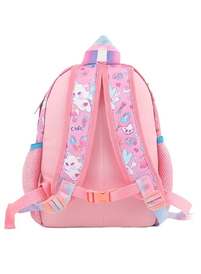 Riolio Preschool and Kindergarten Girls Backpack â€“ Cute Cat and Bunny Design - Image 3