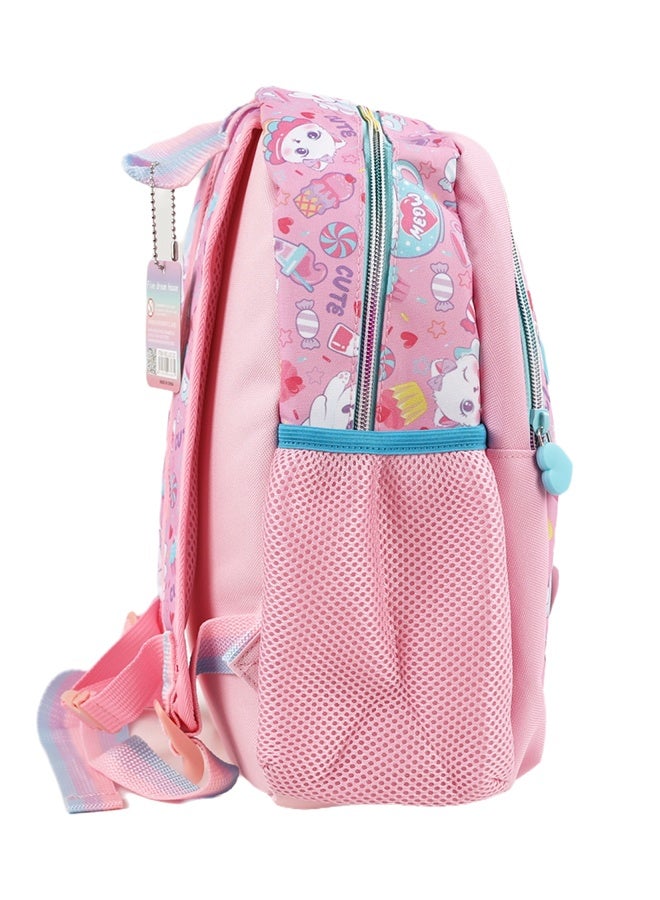 Riolio Preschool and Kindergarten Girls Backpack â€“ Cute Cat and Bunny Design - Image 4