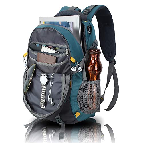 HEROZ Hammer Unisex Nylon 45 L Travel Laptop Backpack Water Resistant Slim Durable Fits Up to 17.3 Inch Laptop Notebook (ALL) (Grey & A. Blue 212) - Image 2