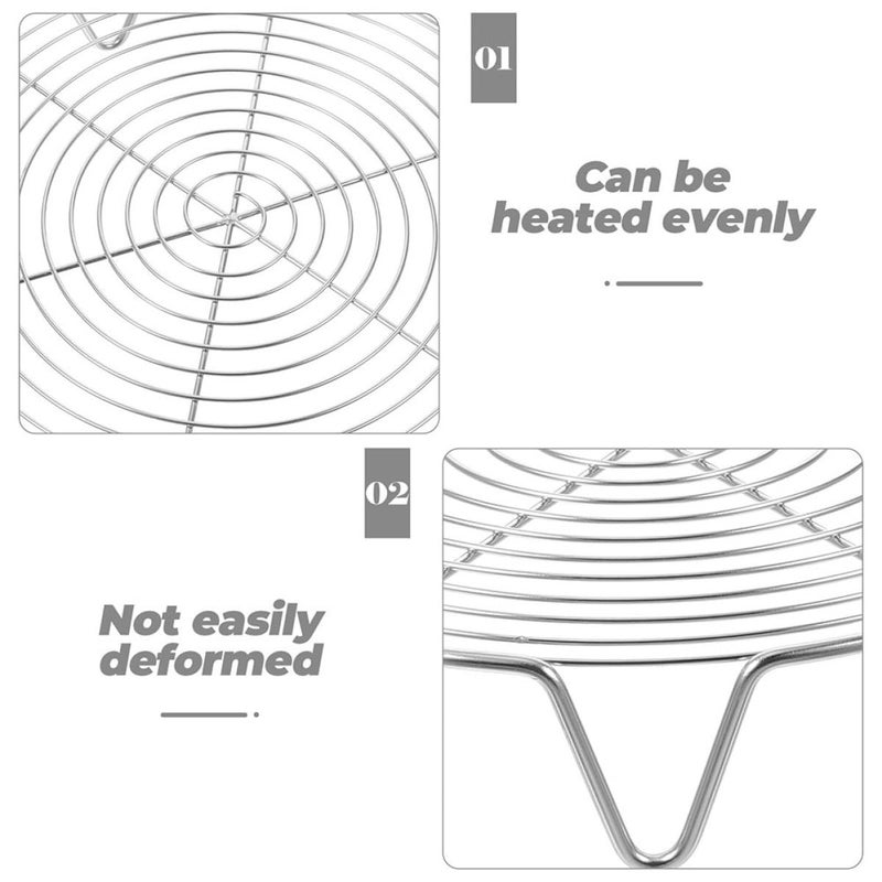 304 Stainless Steel Steamer Rack 20cm Diameter Compatible with Pressure Cooker Pots - Image 4
