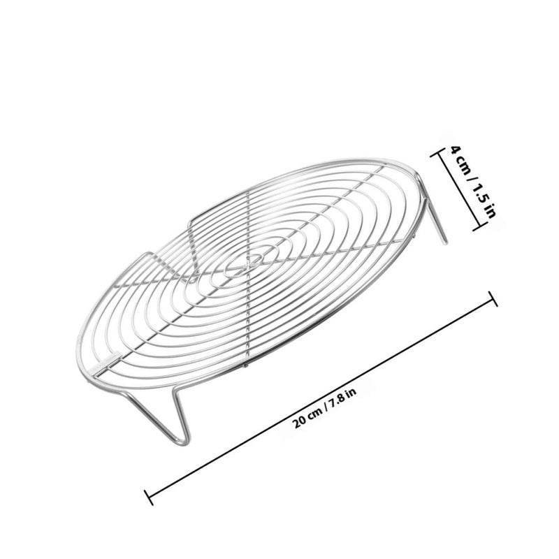 304 Stainless Steel Steamer Rack 20cm Diameter Compatible with Pressure Cooker Pots - Image 3