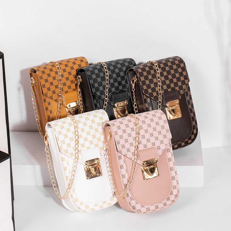 Polka Dot Flower Mobile Phone Bag 2022Women Bag Mobile Phone Bag Women'S Bag Fashion Joker Chain Messenger Bag - Image 2