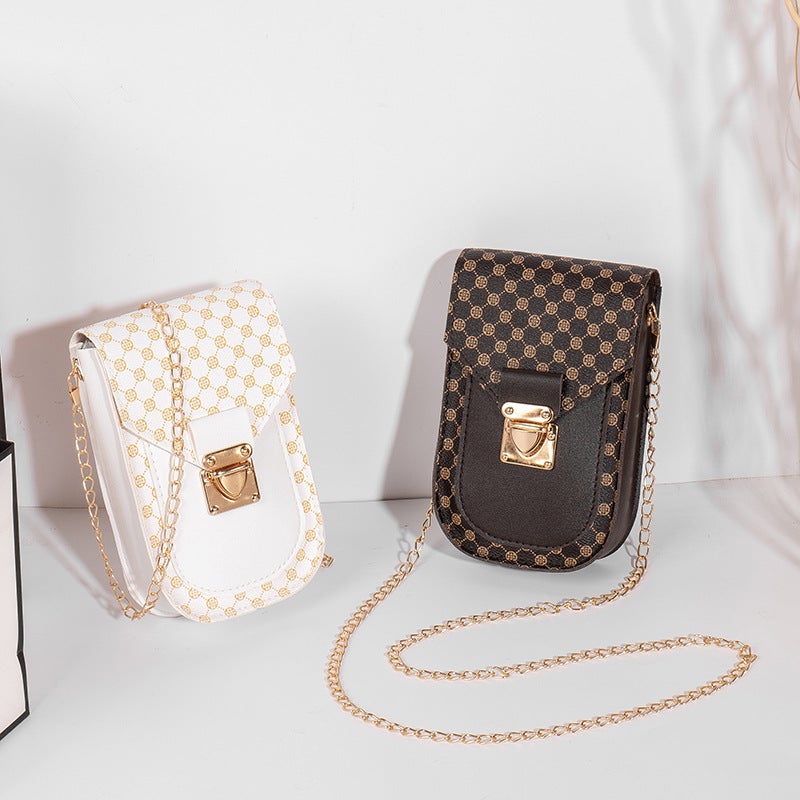 Polka Dot Flower Mobile Phone Bag 2022Women Bag Mobile Phone Bag Women'S Bag Fashion Joker Chain Messenger Bag - Image 3