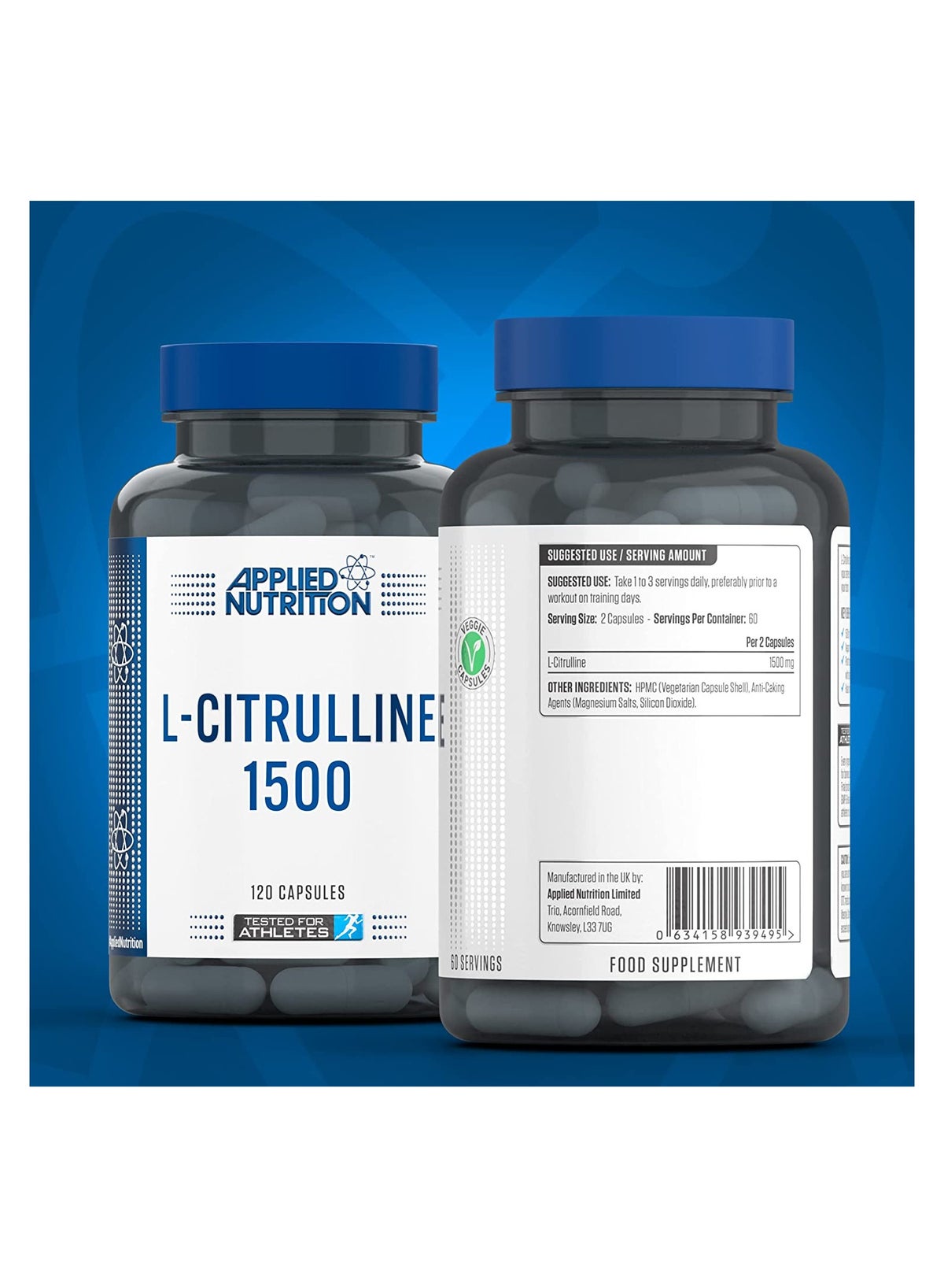L-Citrulline 1500-Citrulline Capsules- 60 Servings -120 Capsule