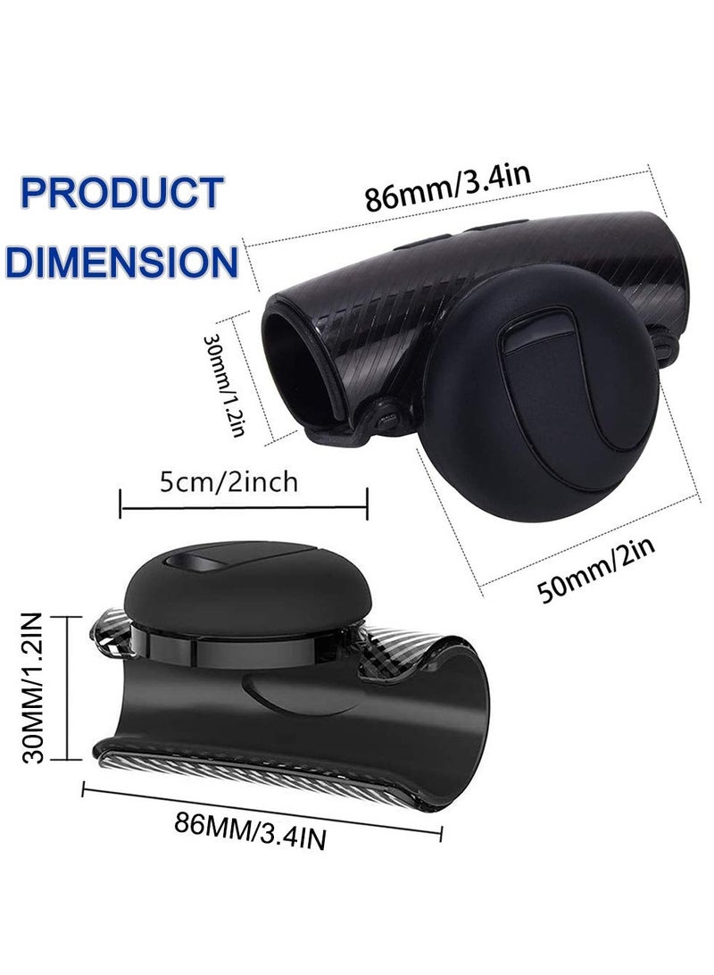 SYOSI 2 Pcs Steering Wheel Spinner Knob for Vehicles, Silicone Steering Wheel Knob Steering Wheel Spinner Booster Ball for Cars Trucks (Black) - Image 2