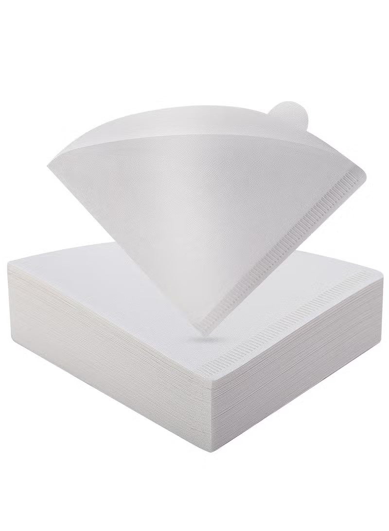 يمكن التخلص منها القهوة تصفية ورقة مخروط ، وتستخدم لقطارة اليد وآلات القهوة بالتنقيط.(أبيض) - Image 1