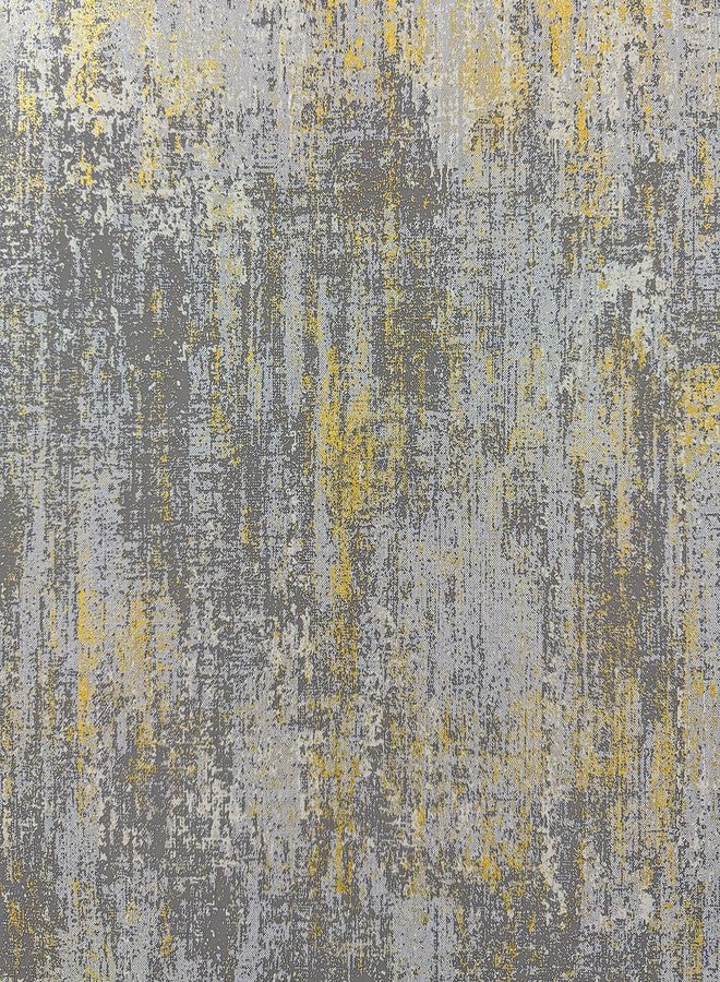 JiffDiff Vintage Metallic Peel and Stick Wallpaper Self Adhesive Industrial Metallic Concrete Wall Paper Modern Stick on Wallpaper Contact Paper (17.3" x 120" Light Gray) - Image 1