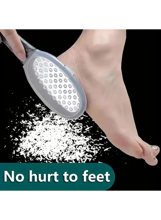 Black Stainless Steel Foot File Splash Proof Home SPA Pedicure Manicure Care Tool - Image 2