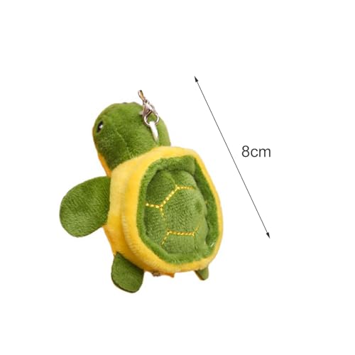 Sluswallow Green Mini Tortoise, Cute Sea Turtle Keychain Pendant Cartoon for Birthday Gift Bag Accessories, Car Keychain - Image 5