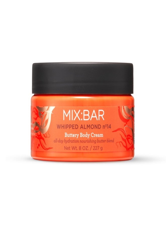 كريم الجسم MIX:BAR بزبدة اللوز المخفوقة للنساء، مرطب ومنعم، زبدة الشيا والكاكاو، زيت الجوجوبا والأفوكادو، خالٍ من البارابين، نباتي، 8 أونصة - Image 1