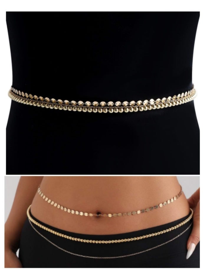 Women Waist Chain Elegant Design Belly Waist Chain Muilt-layer - Image 1