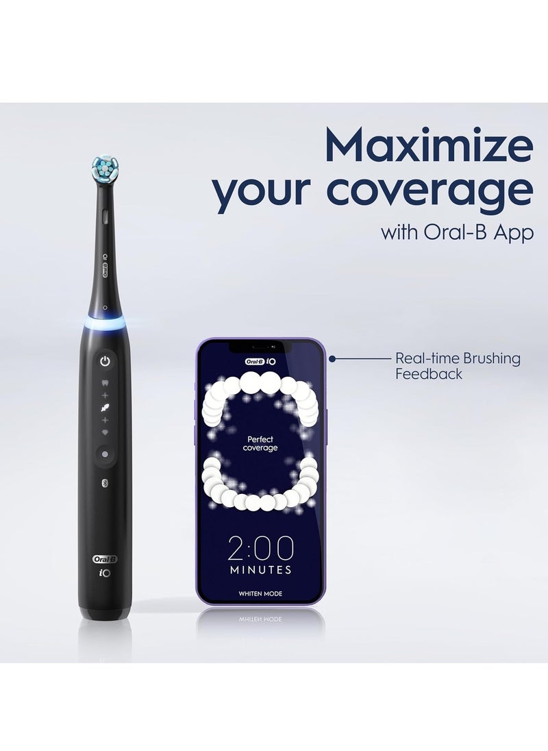 Oral-B - Oral B iO5 Series 5N Electric Rechargeable Toothbrush, Built with AI, Optimal Pressure Control, LED Interface, Bluetooth Connectivity, 5 Personalized Brush Modes – White - Image 1