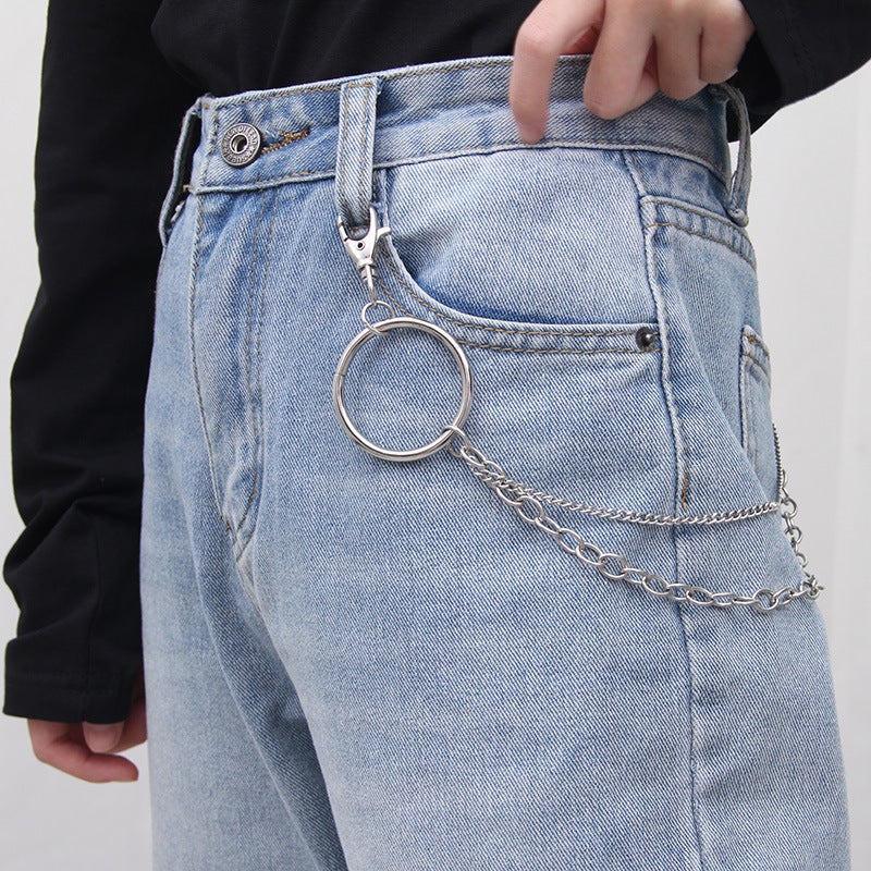Korean Street Hip-Hop Metal Pant Chain A96 hanging chain 