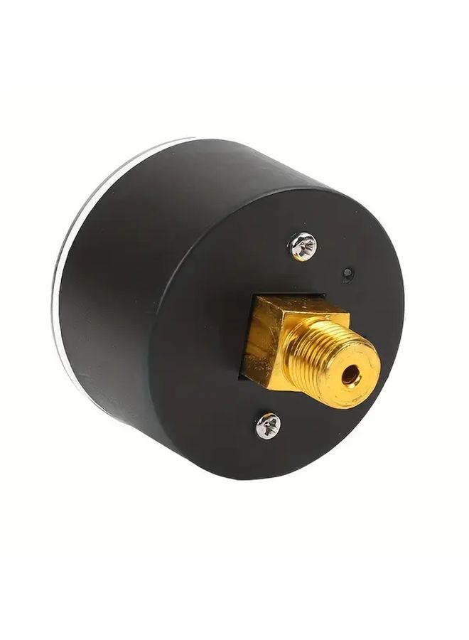 Air Compressor Pneumatic Hydraulic Fluid Pressure Gauge 0-12Bar 0-170PSI Black Easy Read Dial No Power Required Durable Construction For Automotive Industrial Workshop Use Compact Design Reliable Performance Bar Gauge Maintenance Professionals - Image 5