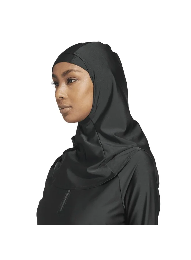 adidas حجاب سباحة 3S للنساء - أسود