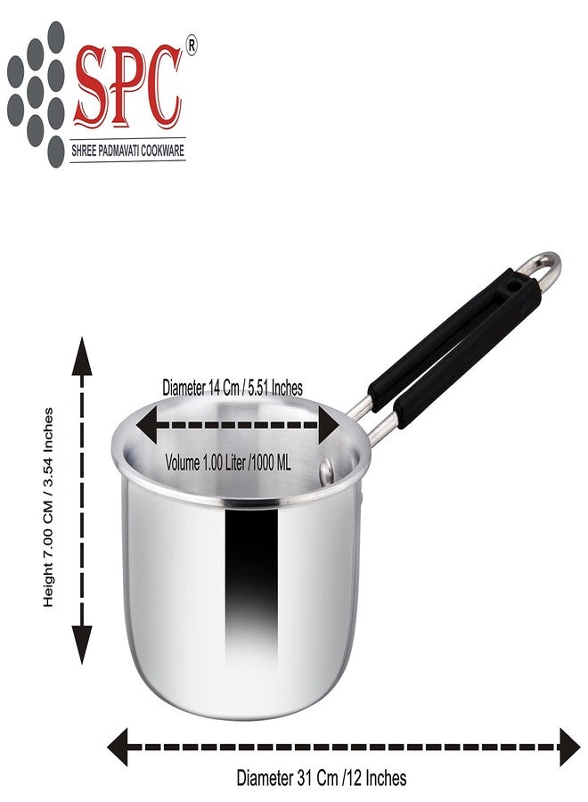 SPC Aluminium Sauce Pan, Thickness 3.25mm, Diameter 14 cm (1.00Ltr) - Image 3