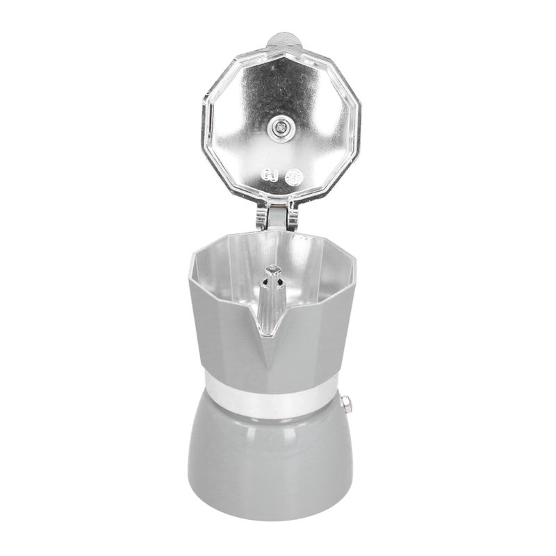 Moka Pot: Food Grade Aluminum 2-Layer Structure - Heat Resistant Handles Stovetop Espresso Maker for Home Kitchen Camping Travel - Image 3