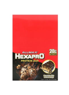 Allmax ALLMAX, Hexapro™, Protein Bar, Chocolate Chip Cookie Dough, 12 Bars, 1.9 oz (54 g) Each 