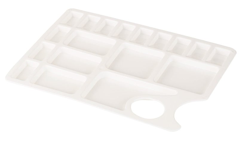 Worison 18 Wells Plastic Painting Palette with Thumb Hole for Better Grip - Image 4
