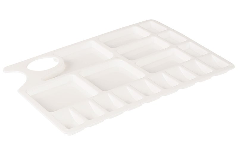 Worison 18 Wells Plastic Painting Palette with Thumb Hole for Better Grip - Image 5