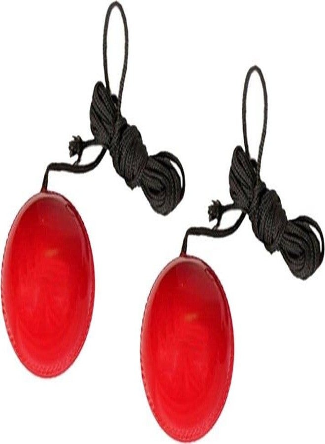 Owlix 2Pcs Red Hanging Cricket Training Ball Set for Batting Practice & Technique Development - Image 1