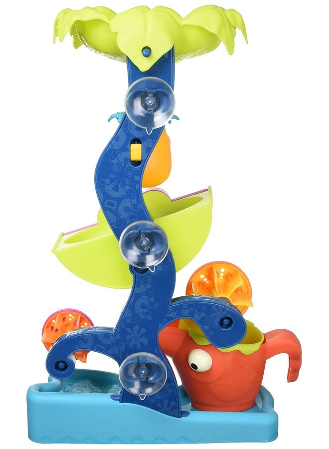 B. toys- Tropical Waterfall- Water Wheel Toy - Water & Sand Play Set - Water Wheel for Toddlers - Kids - Beach, Pool, Bath Toys - 18 Months +, Multicoloured - Image 4